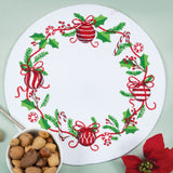 Merry Nutcrackers Ornaments Braided Placemat