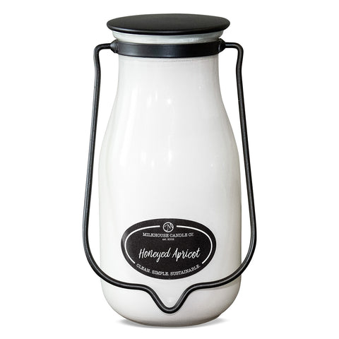 Milk Bottle Candle - Honeyed Apricot-Lange General Store