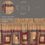 Millbury Block Border Valance-Lange General Store