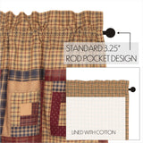 Millbury Block Border Valance-Lange General Store