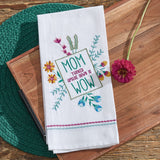 Mom Turned Upside Down Dishtowel-Lange General Store