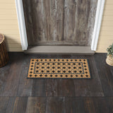 Mosaic Black Grey Door Mats-Lange General Store