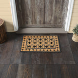 Mosaic Black Grey Door Mats-Lange General Store