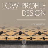 Mosaic Black Grey Door Mats-Lange General Store