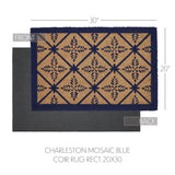 Mosaic Blue Door Mats-Lange General Store