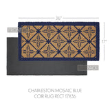 Mosaic Blue Door Mats-Lange General Store