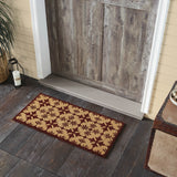 Mosaic Burgundy Door Mats-Lange General Store