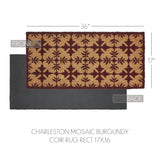 Mosaic Burgundy Door Mats-Lange General Store