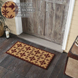 Mosaic Burgundy Door Mats-Lange General Store