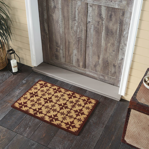 Mosaic Burgundy Door Mats-Lange General Store