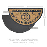 Mosaic Medallion Charcoal Door Mats-Lange General Store