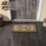 Mosaic Medallion Charcoal Door Mats-Lange General Store
