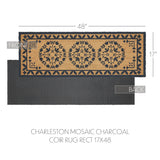 Mosaic Medallion Charcoal Door Mats-Lange General Store