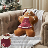 Mrs. Gingerbread Appliqued Pillow-Lange General Store