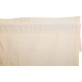 Muslin Ruffled Unbleached Natural Valance