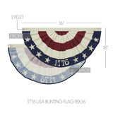 My Country 1776 Bunting Flag 18x36-Lange General Store