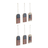 My Country Americana Tag Ornaments Set of 6-Lange General Store