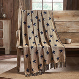 My Country Jacquard Stars Woven Throw-Lange General Store