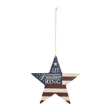 My Country Let Freedom Ring Star Ornament-Lange General Store