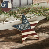My Country Let Freedom Ring Star Ornament-Lange General Store