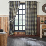 My Country Navy & Khaki Long Panel Curtains-Lange General Store