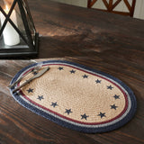 My Country Stars Braided Oval Placemat - Lange General Store