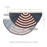 My Country Stars & Stripes Bunting Flag 18x36-Lange General Store