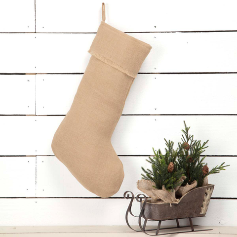 100% Natural Burlap Jute Holiday Christmas Stocking 16 inch - Pack of 6 pcs 100% Natural Burlap Jute Holiday Christmas Stocking 16 inch - Pack of 6 pcs