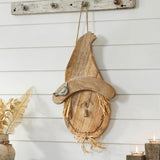 Natural Wooden Scarecrow Wall Hanging-Lange General Store