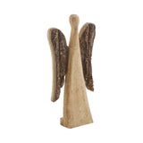 Natural and Dark Wooden Angel-Lange General Store