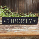 Navy Liberty Wooden Sign-Lange General Store