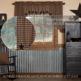 Navy Star Swag Curtains-Lange General Store