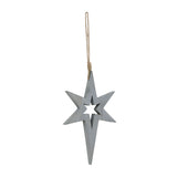 Northern Yule Distressed Grey Wooden Stars-Lange General Store