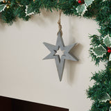 Northern Yule Distressed Grey Wooden Stars-Lange General Store