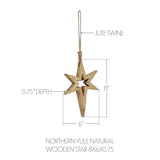 Northern Yule Natural Wooden Stars-Lange General Store