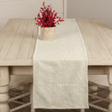 Nowell Creme & Silver Metallic Table Runners - Lange General Store
