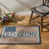 Old Glory Hooked Chair Pad-Lange General Store