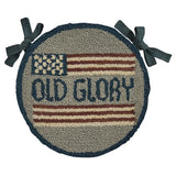 Old Glory Hooked Chair Pad-Lange General Store