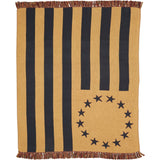 Old Glory Woven Throw-Lange General Store