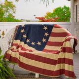 Old Glory Woven Throw-Lange General Store
