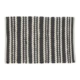 Onyx and Ivory Chindi Rag Rug-Lange General Store