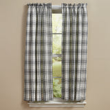 Onyx and Ivory Short Panel Curtains-Lange General Store