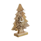 Ornate Evergreen Natural Wooden Tree-Lange General Store