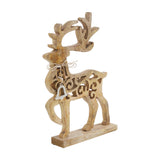 Ornate Prancer Wooden Reindeer-Lange General Store