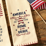 Our Flag & Home of the Brave Dish Towels-Lange General Store