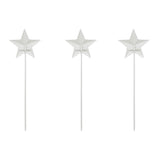 Painted Metal American Flag Star On Pick Set of 3-Lange General Store