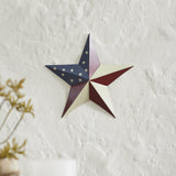 Painted Metal American Flag Theme Stars-Lange General Store