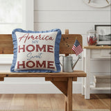 Patriotic Home Sweet Home Pillow-Lange General Store