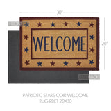 Patriotic Stars Welcome Door Mats-Lange General Store