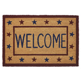 Patriotic Stars Welcome Door Mats-Lange General Store